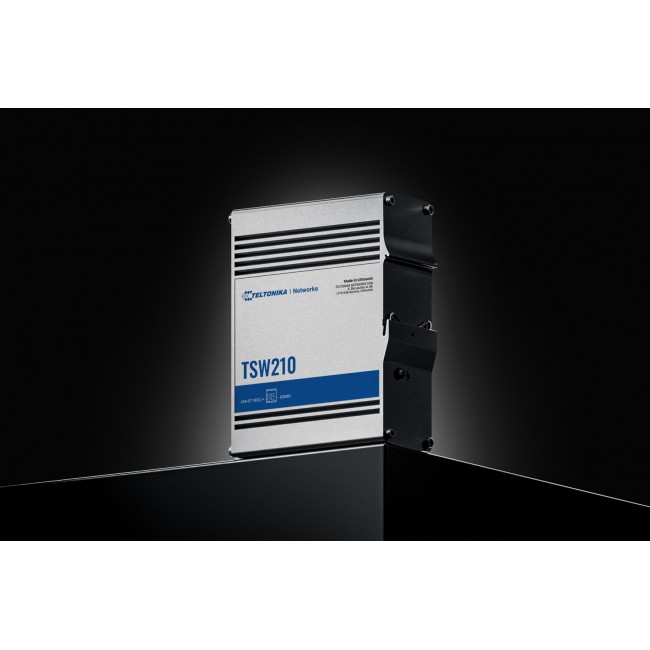 Teltonika TSW210 network switch Unmanaged Gigabit Ethernet (10/100/1000) Aluminium