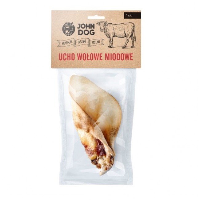 JOHN DOG Beef ear - dog treat - 1 JOHN DOG Beef ear - dog treat - 1