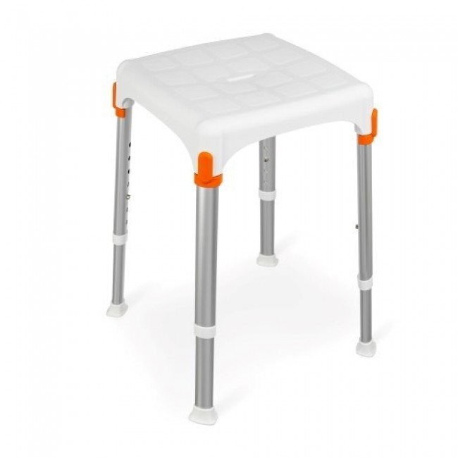 Square shower stool White - KING-STA-20 Square shower stool White - KING-STA-20