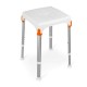 Square shower stool White - KING-STA-20 Square shower stool White - KING-STA-20