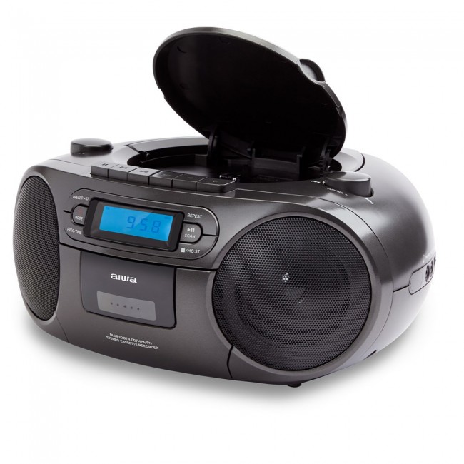 Aiwa BBTC-550BK portable stereo system Digital 6 W Black