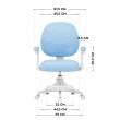 Junior 3.1 Blue swivel chair