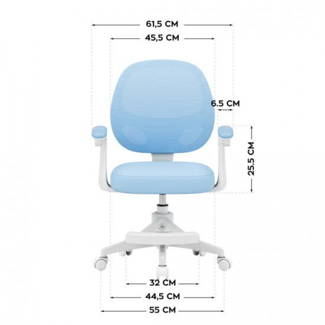 Junior 3.1 Blue swivel chair