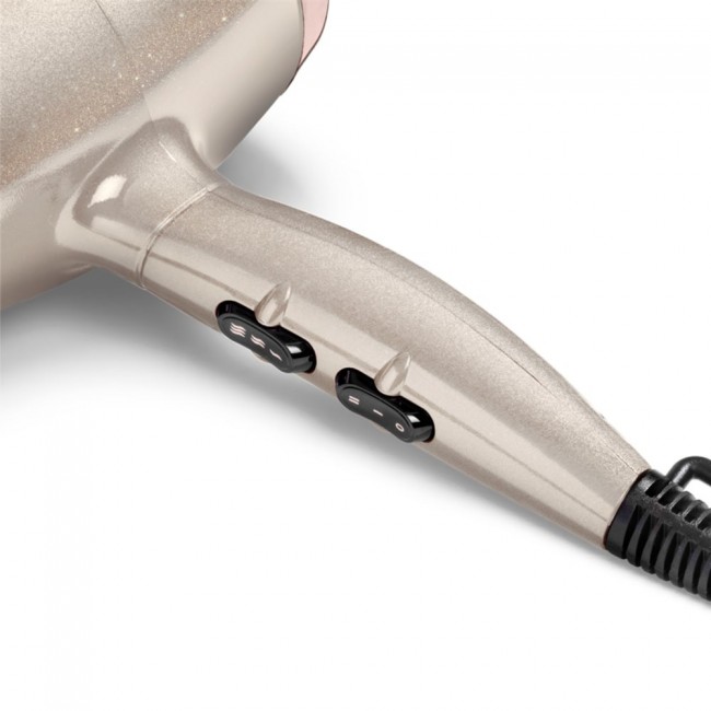 BaByliss 5914PE hair dryer 2000 W Black, Gold, Rose gold
