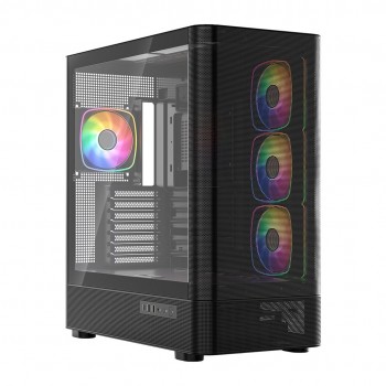 MODECOM Volcano Volcano AQ300 ARGB Midi Black