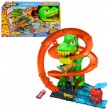 Hot Wheels City T-Rex Blaze Battle Playset & 1:64 Scale Die-Cast Car, Dinosaur Nemesis Hot Wheels City T-Rex Blaze Battle Playset & 1:64 Scale Die-Cast Car, Dinosaur Nemesis
