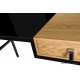 Desk with drawer Unique LESTE 120 x 60 cm black/oak