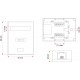 A-LAN GN005 network junction box Cat5e White A-LAN GN005 network junction box Cat5e White