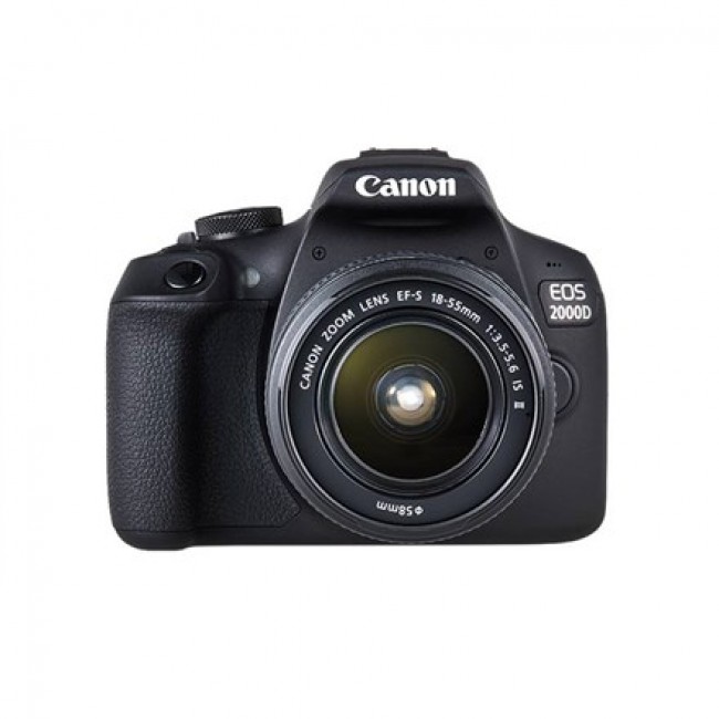 Canon EOS 2000D BK 18-55 IS II EU26 SLR Camera Kit 24.1 MP CMOS 6000 x 4000 pixels Black Canon EOS 2000D BK 18-55 IS II EU26 SLR Camera Kit 24.1 MP CMOS 6000 x 4000 pixels Black