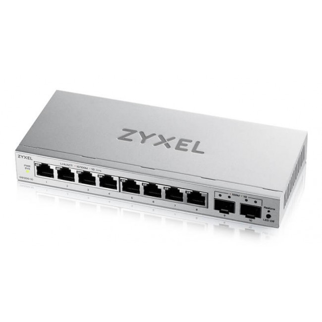 Zyxel GS1200-10v3 Managed L2 Gigabit Ethernet (10/100/1000) Desktop Grey