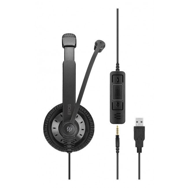 EPOS IMPACT SC 75 USB MS Headset, kabelgebunden, Kopfb gel, Anrufe/Musik, USB Typ-A, Schwarz