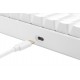 Deltaco Gaming GAM-100-W-DE keyboard USB + RF Wireless + Bluetooth QWERTZ German White