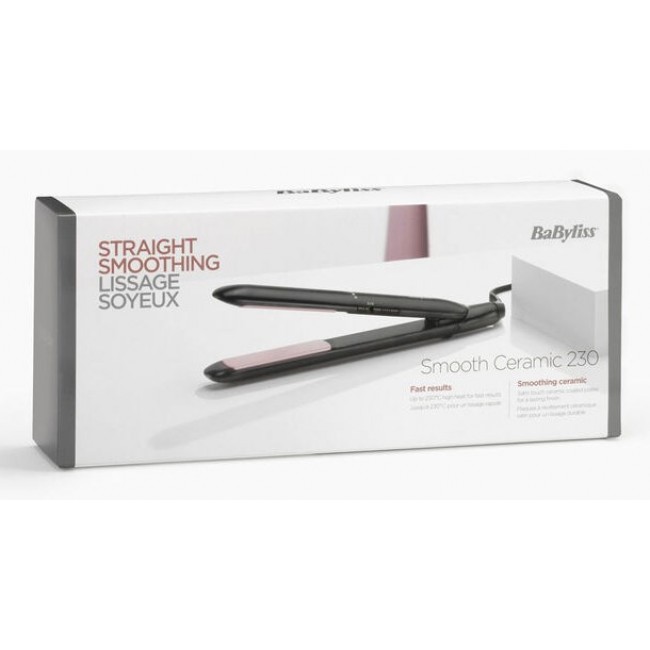 BaByliss CERAMIC 230 Straightening iron Warm Black 1.8 m