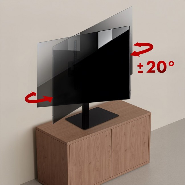 Maclean universal TV stand, for RTV cabinet, stand, max. 35 kg, 20 degree rotation, for 32-55
