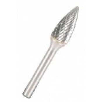 K.MILLING CUTTER WITH SINTERED CARBON.HF 100 F /12,7mm/010 HYPERBOLA FI 12,7x25mm,SHANK 6mm,RBF TYPE