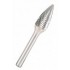 K.MILLING CUTTER WITH SINTERED CARBON.HF 100 F /12,7mm/010 HYPERBOLA FI 12,7x25mm,SHANK 6mm,RBF TYPE