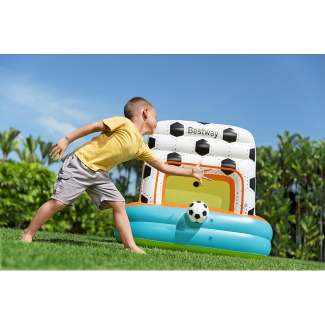 Bestway Kick N Swish 3-in-1 Multi-Use Inflatable Ball Pit with 18 Play Balls