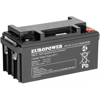 Akumulator AGM EUROPOWER serii EPS 12V 65Ah ( ywotno 8-12 lat)