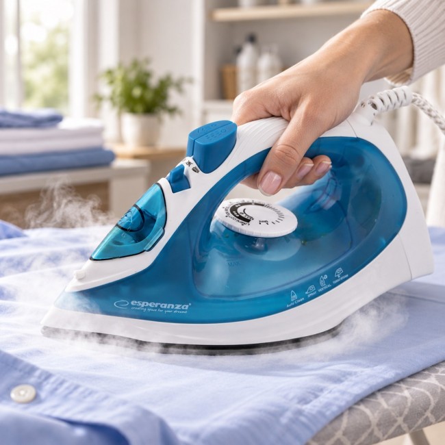 Esperanza EHI002 iron Steam iron Ceramic soleplate Blue,White 2200 W