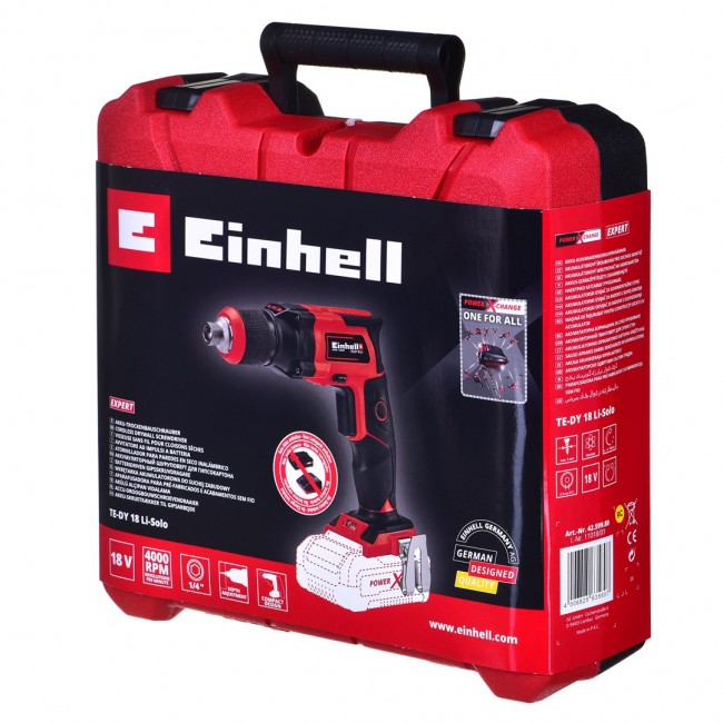 Drywall screwdriver EINHELL AKU TE-DY 18 Li-Solo Black, Red