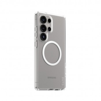 PanzerGlass CARE by Flagship Case Transparent Urban Combat w. White Qi Compatible Samsung Galaxy S25 Ultra