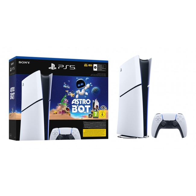 Sony PlayStation 5 Slim Digital - Astro Bot Bundle 1TB Console White Sony PlayStation 5 Slim Digital - Astro Bot Bundle 1TB Console White