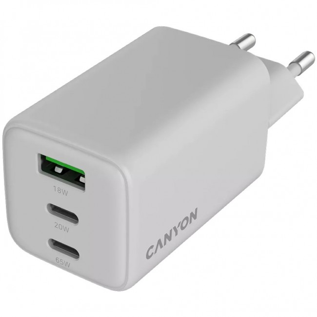 Canyon CU65ACC Digital camera, Gaming controller, Headphones, Headset, Mobile phone, Laptop, Power bank, Smartphone White AC Fast charging Indoor Canyon CU65ACC Digital camera, Gaming controller, Headphones, Headset, Mobile phone, Laptop, Power bank, Smartphone White AC Fast charging Indoor