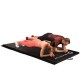 Folding gymnastics mattress black HMS Premium MGS01 Folding gymnastics mattress black HMS Premium MGS01