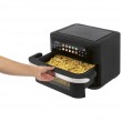 ProfiCook PC-FR 1313 H Double 10 L Stand-alone 2400 W Hot air fryer Black, Stainless steel