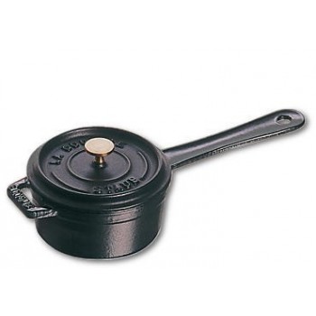 Mini cast iron saucepan Staub - 250 ml, Black