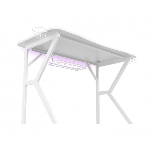 Genesis Gaming Tisch HOLM 320 RGB wei (120cm x 75cm)