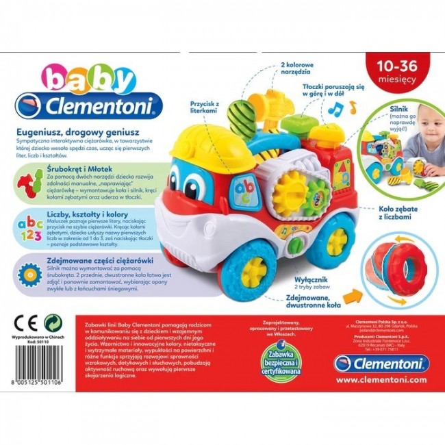 Clementoni Set Eugeniusz the Road Genius Children s Truck