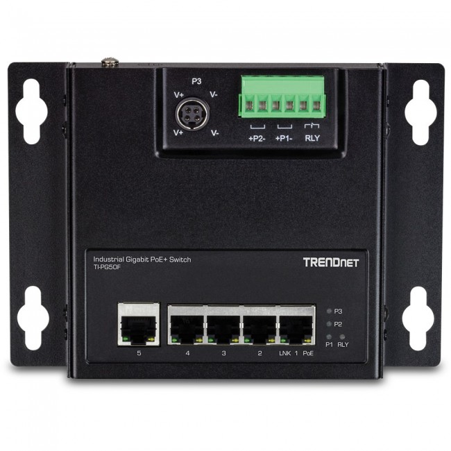 Trendnet TI-PG50F network switch Unmanaged Power over Ethernet (PoE) Black Trendnet TI-PG50F network switch Unmanaged Power over Ethernet (PoE) Black