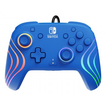 PDP Afterglow Wave Blue USB Gamepad Analogue / Digital Nintendo Switch, Nintendo Switch OLED