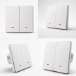 Qoltec 52706 Smart 2-Gang Light Switch | Wi-Fi | Timer | Tuya | Smart life | White
