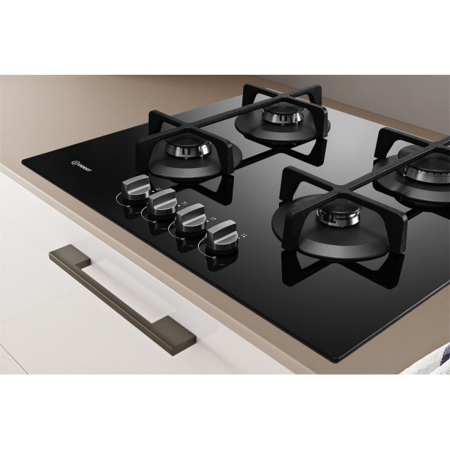 Indesit ING 61T/BK Black Built-in 59 cm Gas 4 zone(s)