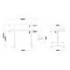 Electric desk MA-Leader 7.0 White Electric desk MA-Leader 7.0 White