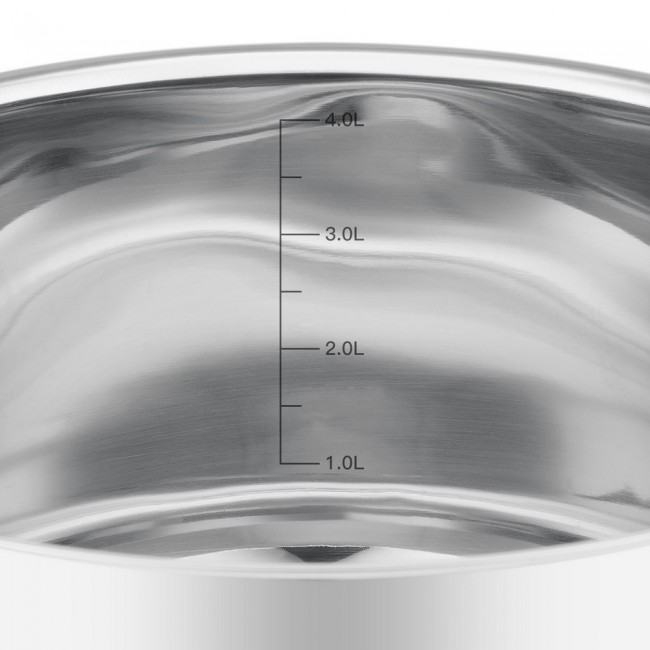 Resto Kitchenware Anser 4.4 L Round Black, Stainless steel