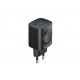 Havit UC132 EU - GaN 22 W dual-port charger with wireless charging option, black