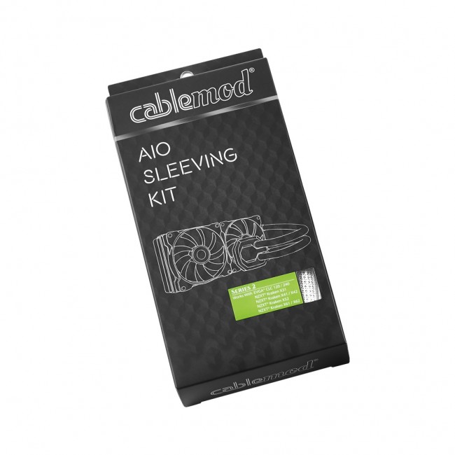 Cablemod CM-ASK-S2KW-R AIO - Kit de Funda para Coche (Serie 2), Color Negro White Cablemod CM-ASK-S2KW-R AIO - Kit de Funda para Coche (Serie 2), Color Negro White