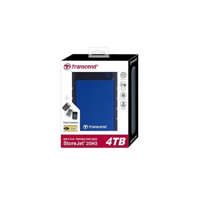 Transcend StoreJet 25H3 4TB Blue Transcend StoreJet 25H3 4TB Blue