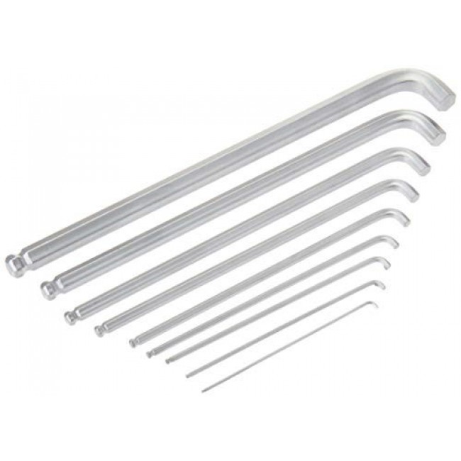 Wera 950/9 Hex-Plus 4 L-key set, metric, chrome-plated