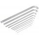 Wera 950/9 Hex-Plus 4 L-key set, metric, chrome-plated