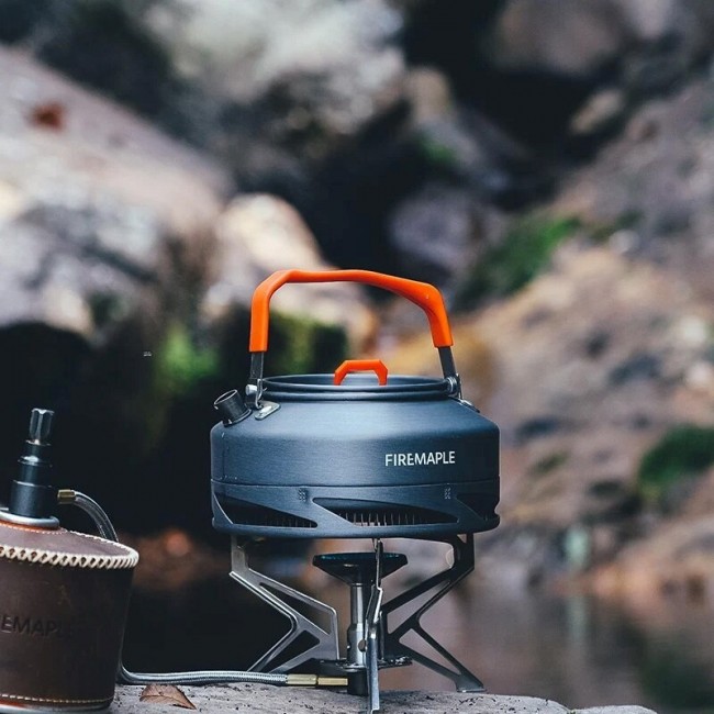 FireMaple travel kettle with heat sink 0.8L - FEAST XT1