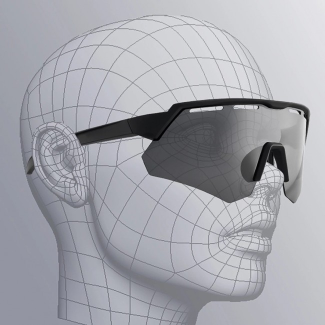Rockbros 189114 polarised cycling glasses with UV protection and prescription insert, grey Rockbros 189114 polarised cycling glasses with UV protection and prescription insert, grey