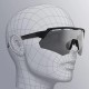 Rockbros 189114 polarised cycling glasses with UV protection and prescription insert, grey Rockbros 189114 polarised cycling glasses with UV protection and prescription insert, grey