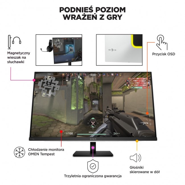 HP OMEN Transcend 31.5 inch UHD 240Hz OLED Gaming Monitor - Transcend 32 HP OMEN Transcend 31.5 inch UHD 240Hz OLED Gaming Monitor - Transcend 32
