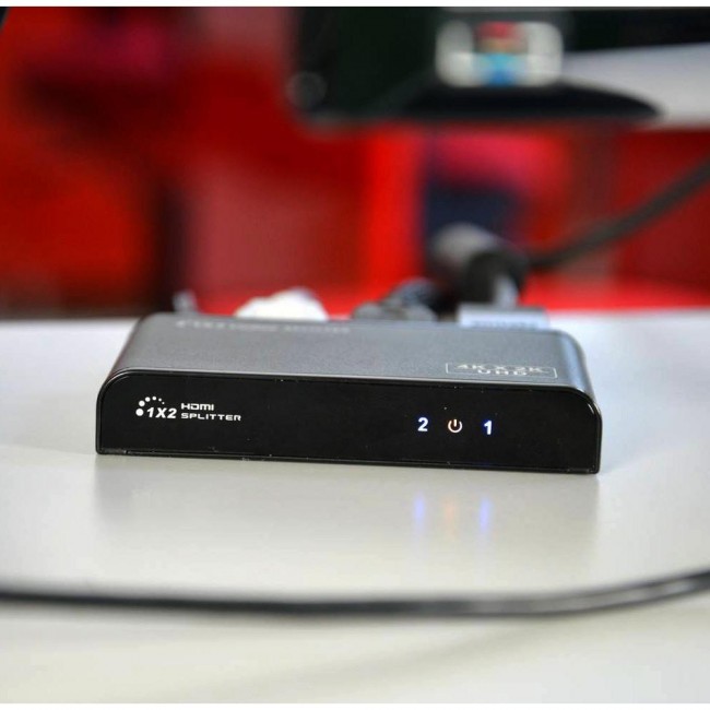 Techly IDATA HDMI2-4K2 video splitter HDMI 2x HDMI Techly IDATA HDMI2-4K2 video splitter HDMI 2x HDMI
