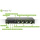 Techly IDATA DP-KVM4 KVM switch Rack mounting Black