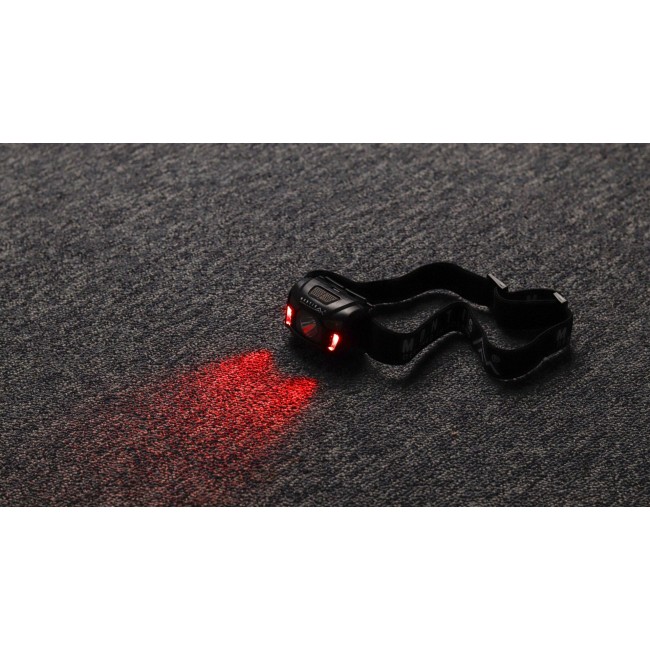 Montis Akumulatorowa latarka nag owna z sensorem MT001 Black Headband flashlight LED